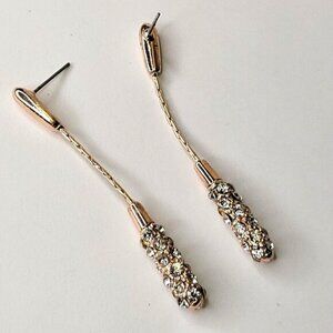 Crystal Teardrop Earring Gold tone Crystal Earring